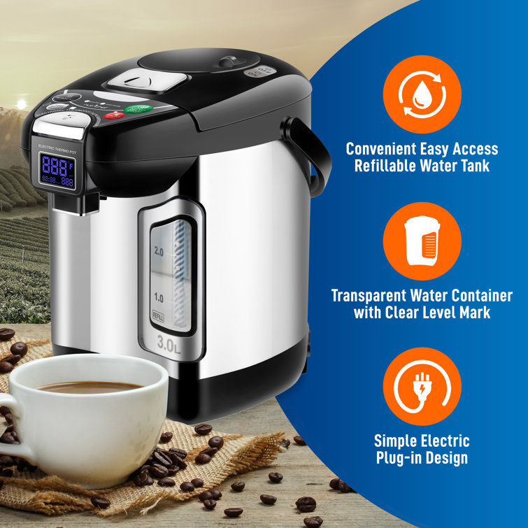  3S Instant Hot Water Dispenser 25℃-100℃ Countertop Electric  Kettle Water Boiler and Warmer for Mineral Water/Bottled Water with 5  Temperature Settings: Home & Kitchen