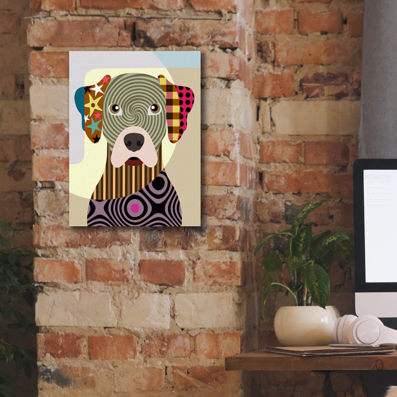 "Rhodesian Ridgeback" par Lanre Adefioyue, H 16 po x l 12 po x P 0,75 po
