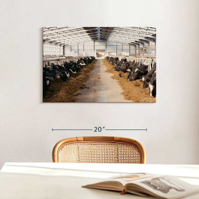 Barn Cows, 16" H x 24" W