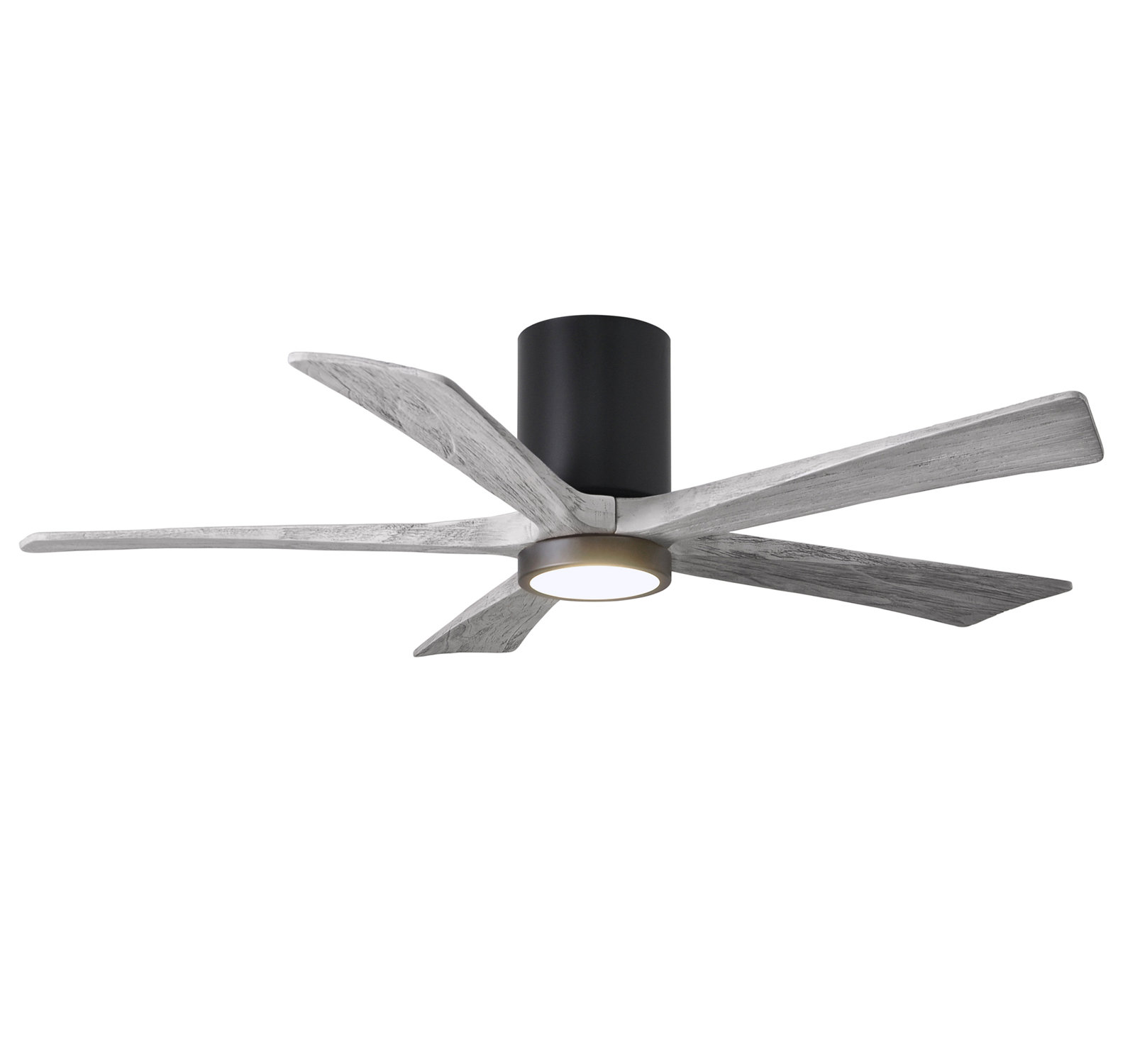 Irene Ceiling Fan with LED Light Kit, Matte Black, Barn Wood Tone, 52"