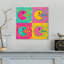 Rétro pastel Pacman sur impression sur toile-1042929854