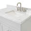 Hamlet 37'' Single Bathroom Vanity with Carrara Marble Top-1607610718