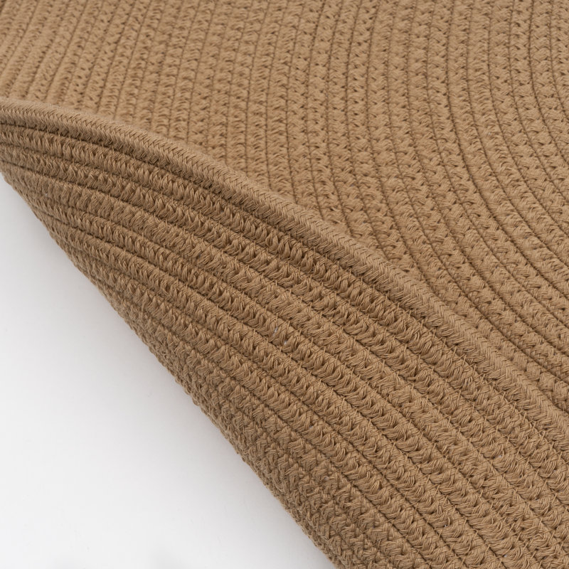 Round Lippa Solid Colour Area Rug, Round  130cm
