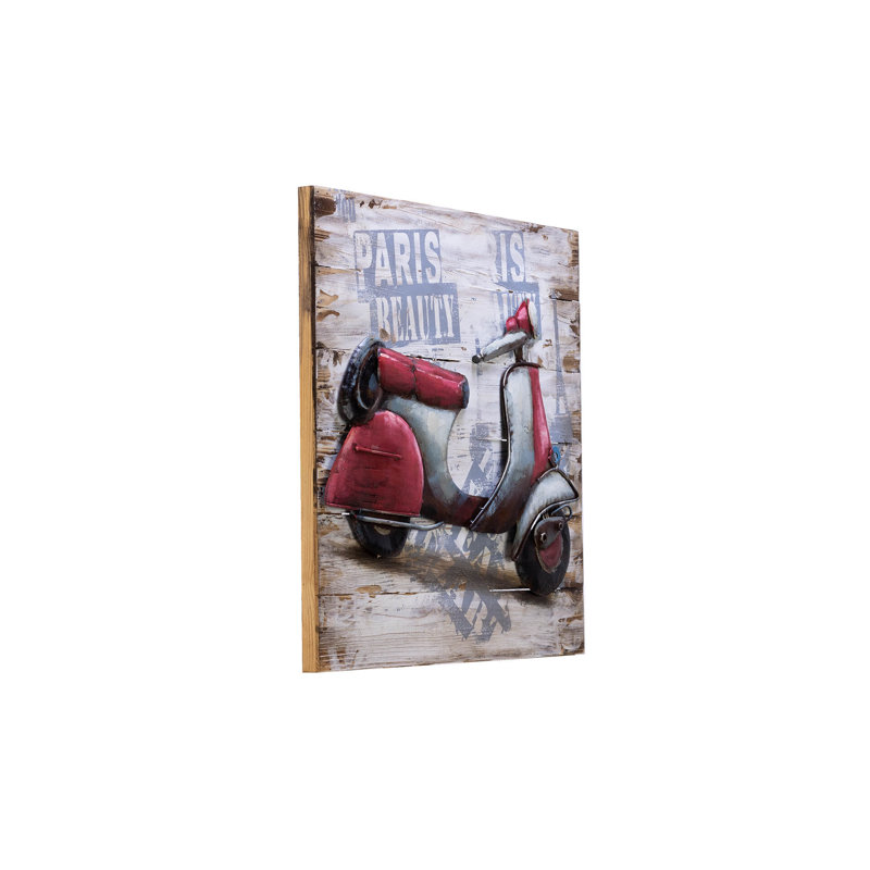 Handmade Traditional Transportation Wall Decor on Metal