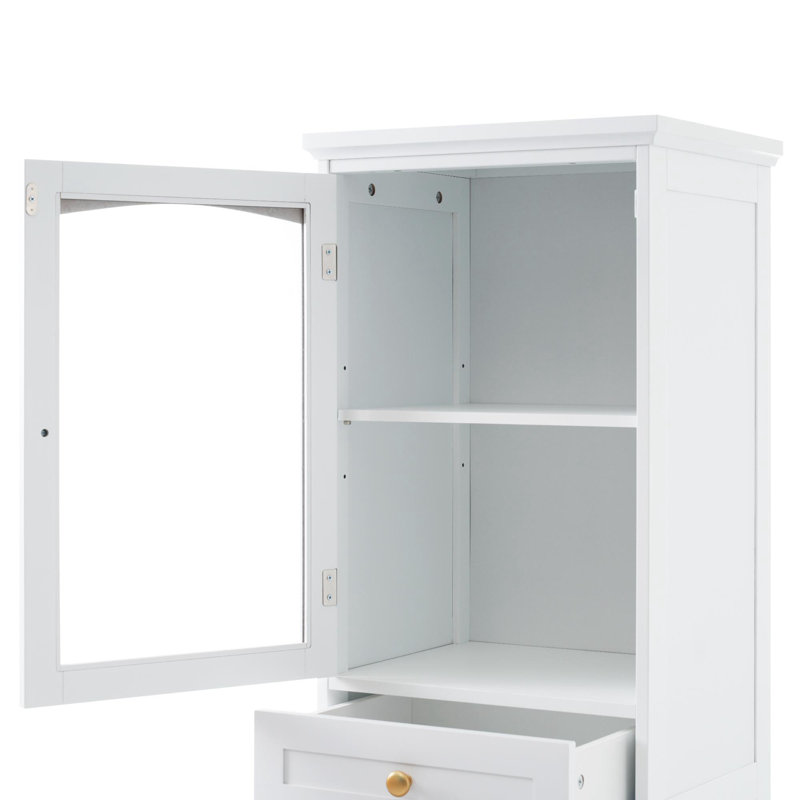 Armoire autoportante moderne, Blanc