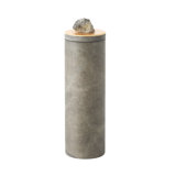 Quarry Jar-Grey/Gold Leaf-Sm