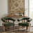 Mamanbai Modern Barrel Back Accent Chair with Solid Wood Three-Leg Frame-2050807020