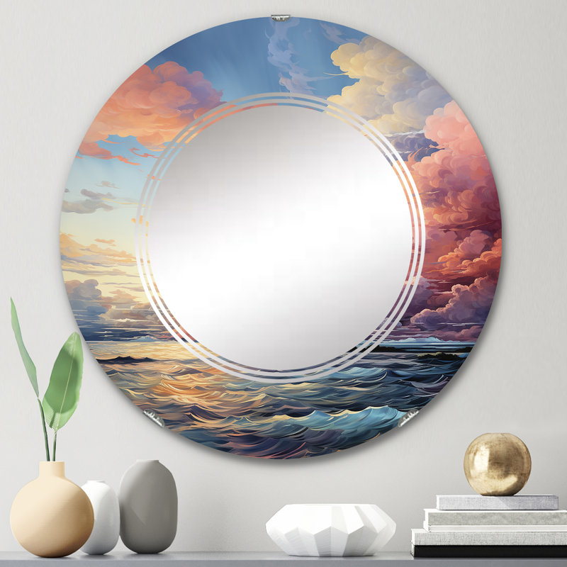 Goulaine - Miroir mural rond, 24 po x 24 po