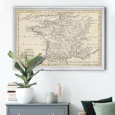 Carte de France - reproduction de cadre photo