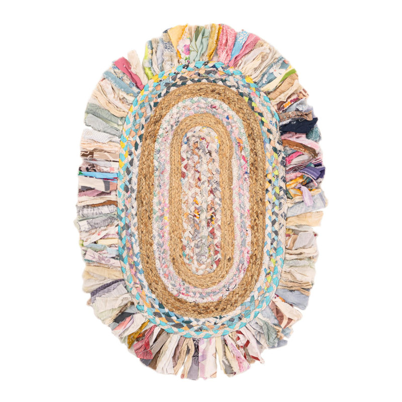 Tapis à volants, Ovale 2 pi x 3 pi 1 po