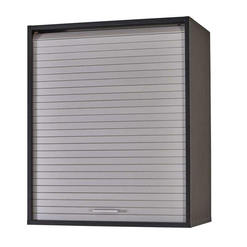Atai 72cm Kitchen Pantry, Black/Aluminum