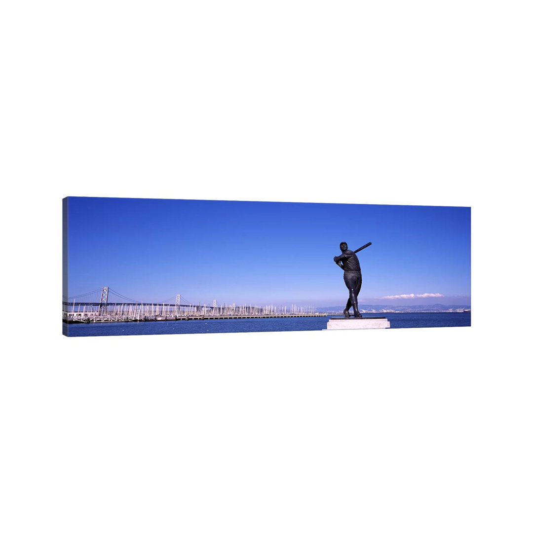San Francisco Bay, Bay Bridge, San Francisco, California, USA by Panoramic Images - Wrapped Canvas Panoramic Print