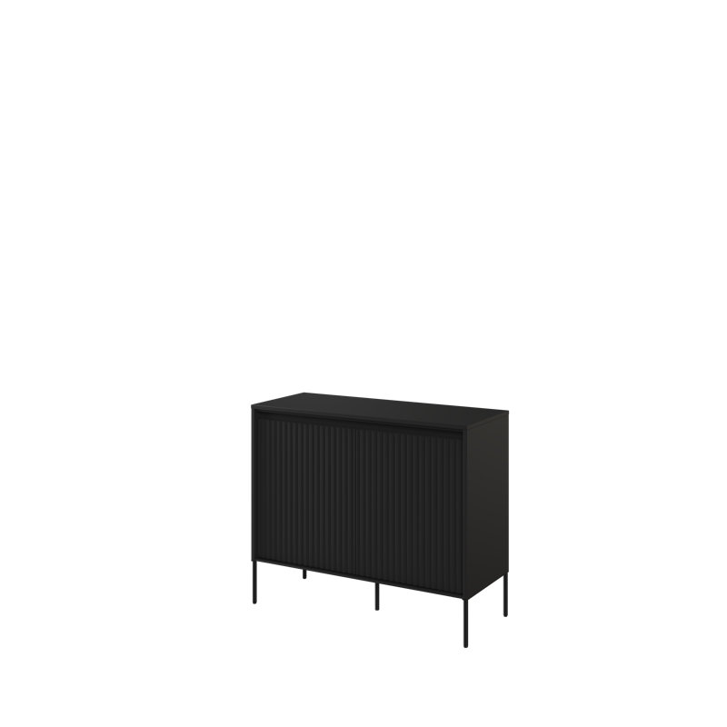 Aileu 98cm Sideboard, Black Matt