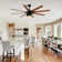 66 Inch Ceiling Fan With 6 Speed Wind 8 Dual Colors Blades Remote Control Reversible DC Motor With Light
