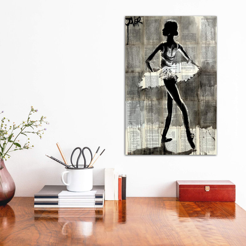 Anastasia by Loui Jover - Wrapped Canvas Painting, 30.48 cm H x 45.72 cm W