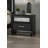 Nightstand, 1Pc 2-Drawer Nightstand End Table Black Finish Shimmering Accents Bedroom Solid Wood Wooden Furniture