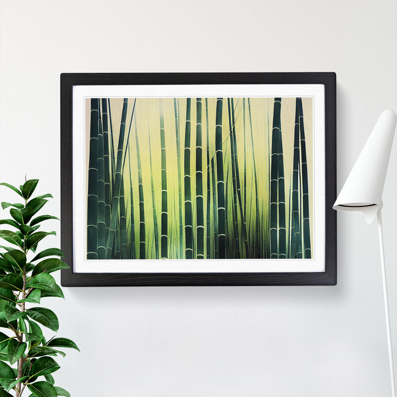 Miraculous Bamboo Forest - Framed Print, Black Framed, 34cm H x 46cm W