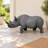 Rhinoceros Garden Statue