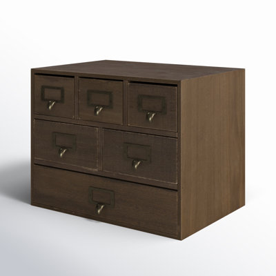 Rangement de bureau 6 tiroirs Apothecary