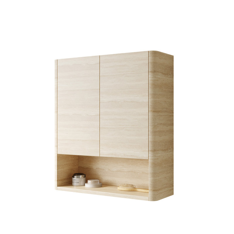 ZUNO 26" Wall-Mounted Bathroom Cabinet, Beige