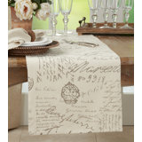 Noren Printed Scribed Table Runner