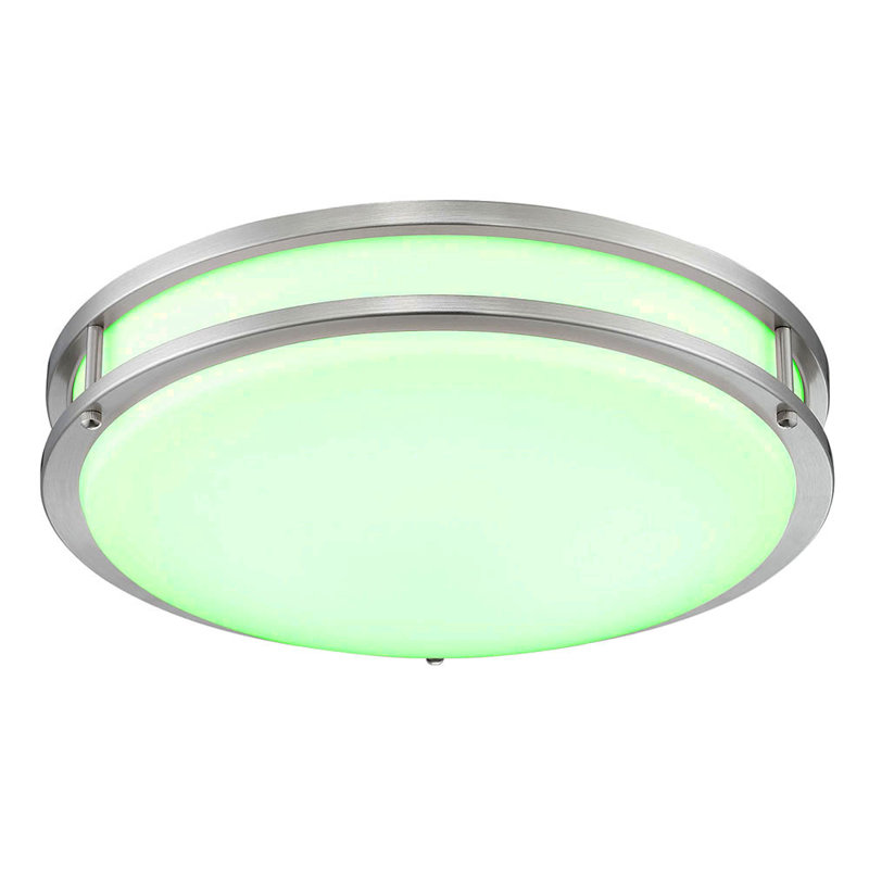 Myrian Acrylic LED Flush Mount, 3.7" H x 12" W x 12" D