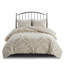Édredon ravissant de style taupe très grand / très grand en chenille de coton de style Shabby Chic-126060105-126060108