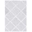 Tapis géométrique gris clair / blanc-1672477140