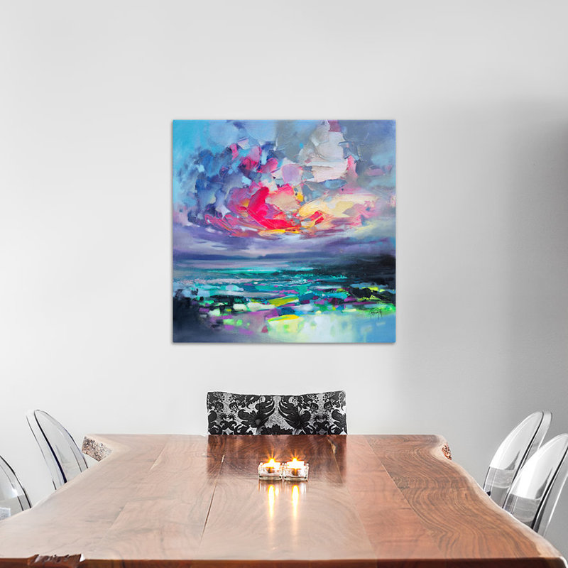 "elements i" , reproduction d’art sur toile tendue, H 12 po x l 12 po x P 0,75 po