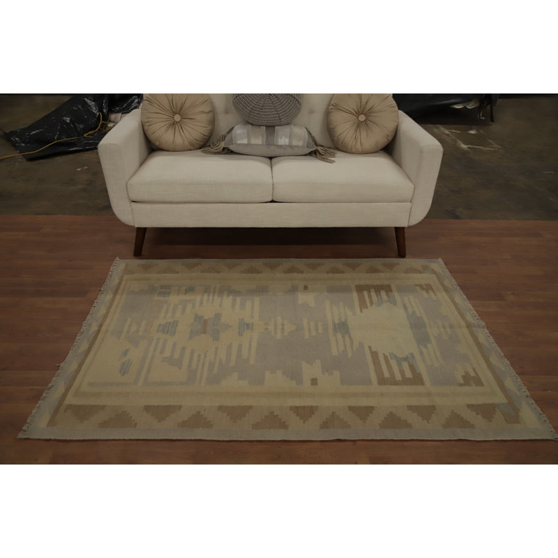 Tapis tissé à la main en laine Kilim