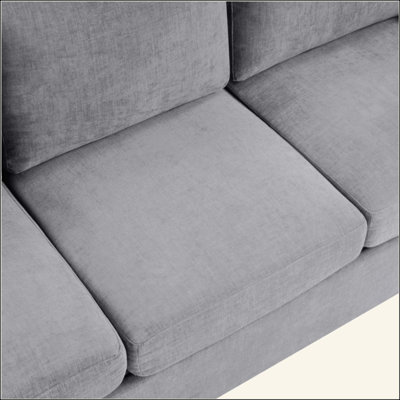 Modern 3-seater Sofa 84.7" Sofa Couch Upholstered Sofa with Curved Backrest for Living Room or Small Space