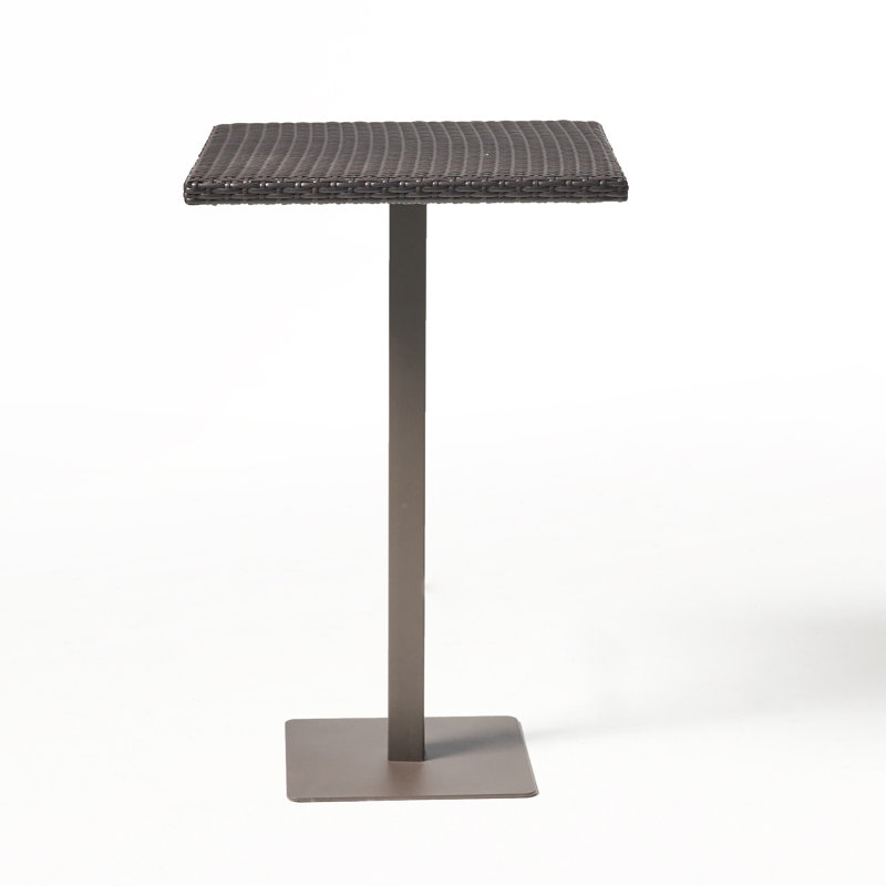 Erastus Square Metal Outdoor Bar Table , 26'' in. W 26'' in. D