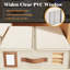 Boîte de rangement pliante avec fenêtre-260668748