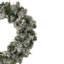 Pre-Lit Flocked Victoria Pine Artificial Christmas Wreath - Clear Lights-14619583