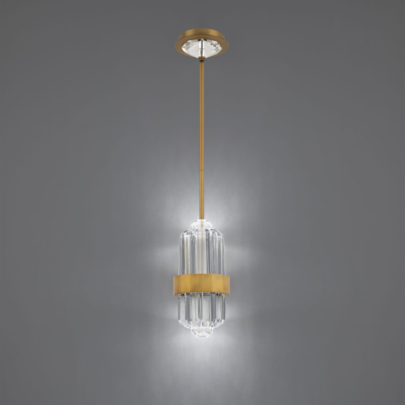 Silo 1 - Light LED Pendant, Aged Brass