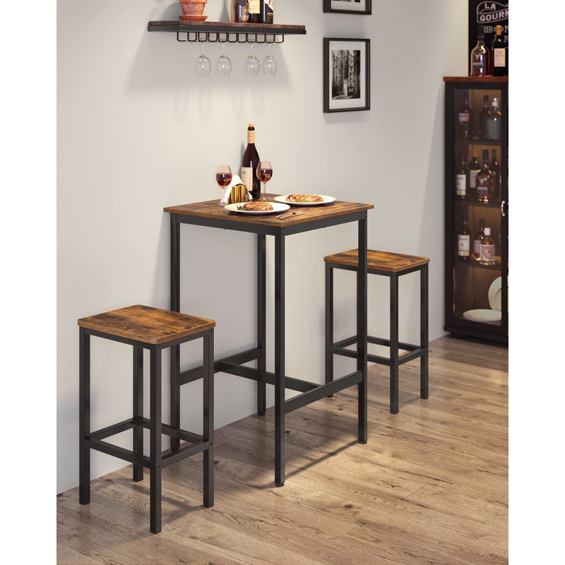 Terryville 2 - Person Dining Set, Rustic Brown