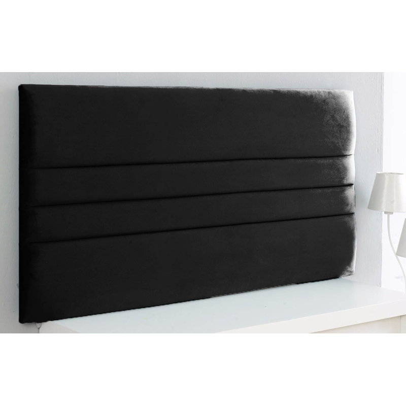Schmidt Upholstered Headboard, Black, Super King (6')