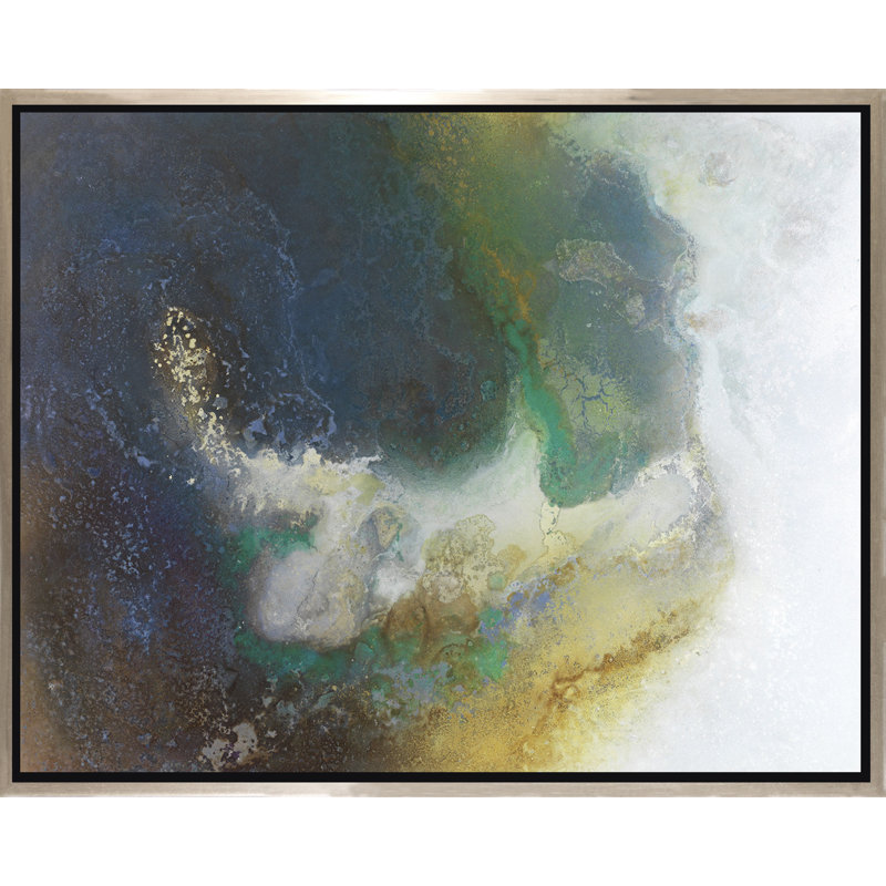 Under the Wave Again - Peinture sur toile avec cadre flottant