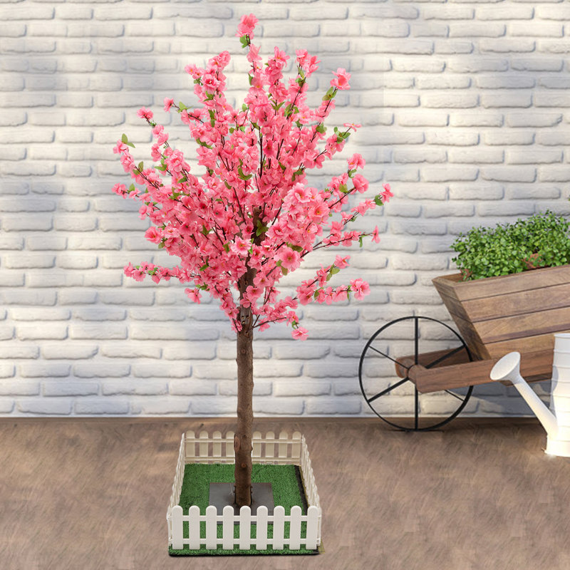 Arbre de cerisier artificiel 59,06 po, Rose clair