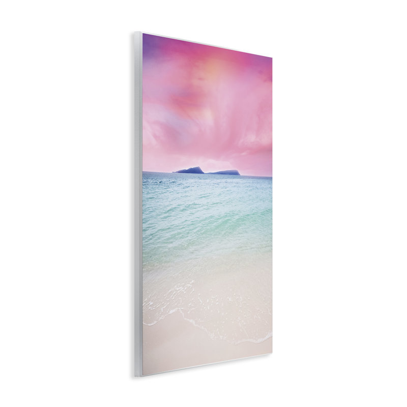 "Pink Sky Shoreline", art mural par Nataly White, H 15 po x l 10 po