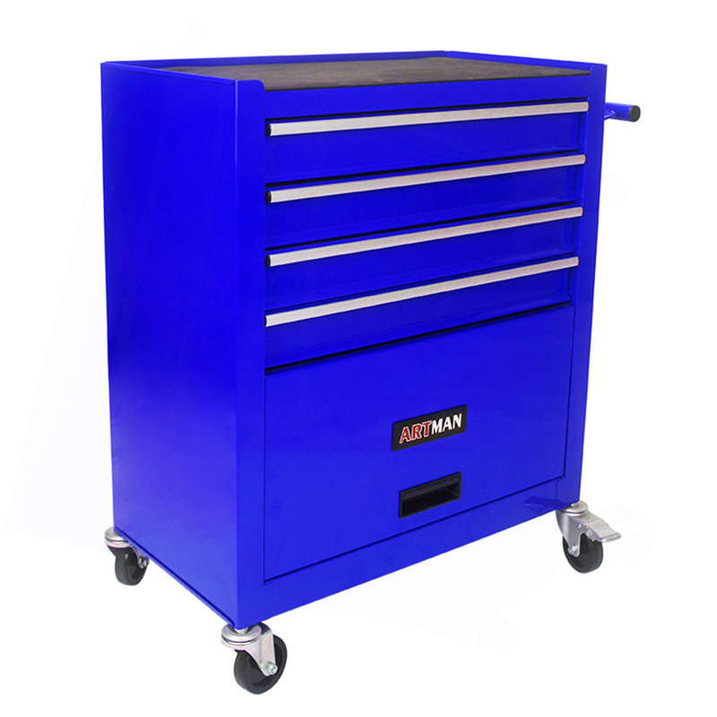 Chariot à outils multifonctionnel avec 4 roulettes, Blue