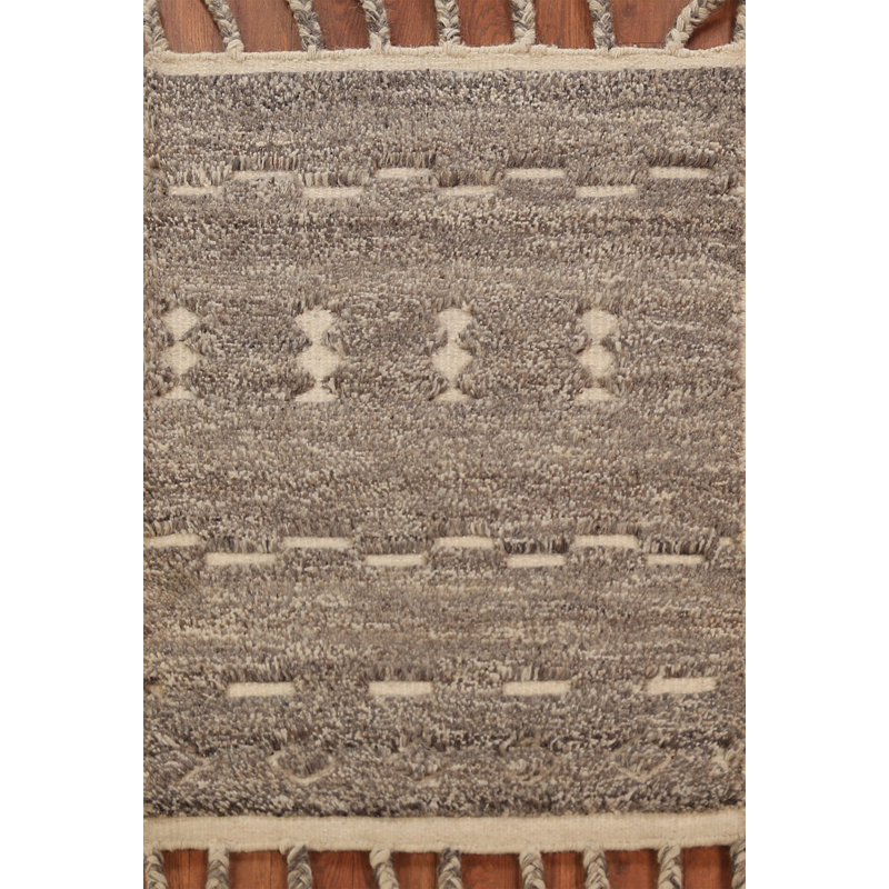 Handmade Wool Moroccan Oriental Rug 2x3