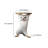 Modern Cat Side Table Floor Resin Figurine with Gold Tray End Table