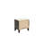 Nightstand In Dark Gray Oak With Rustic Appeal And Faux Marble, 23 X 15 Inch Accented 23" 15" H