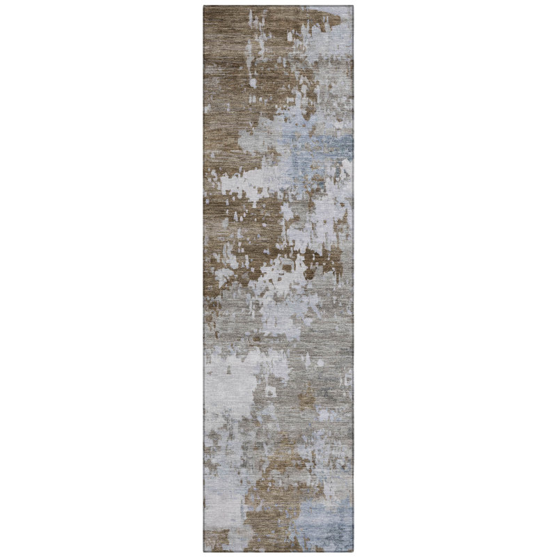 Machine Washable Indoor/Outdoor Jacinto ACN2142 Abstract Rug, Runner 2'3" x 7'6"