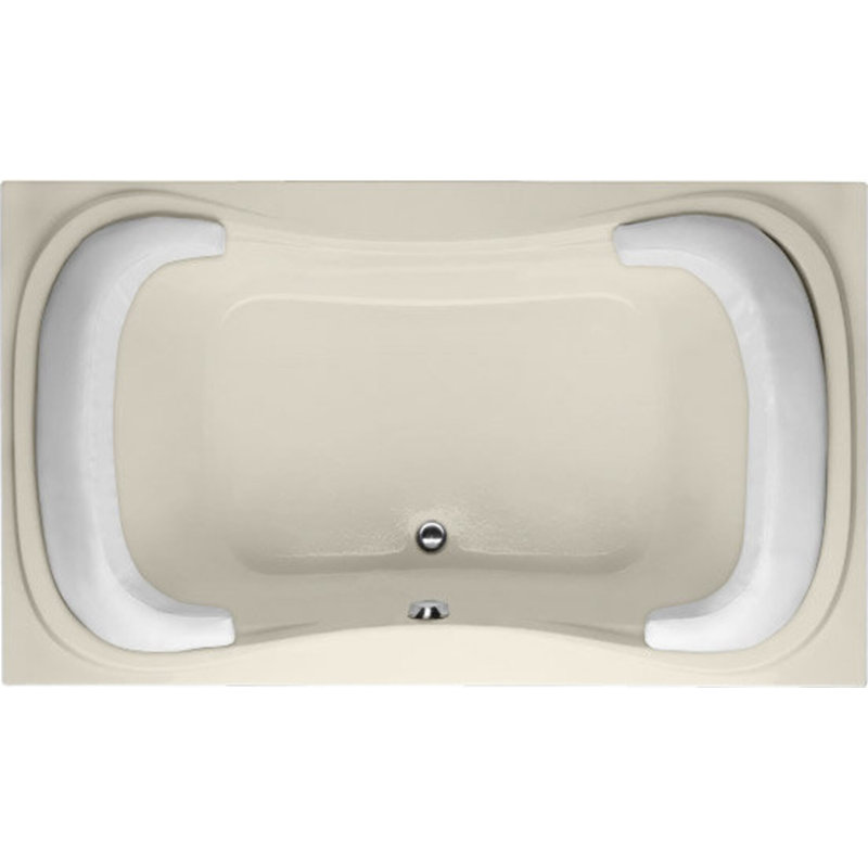 Fantasy 60'' L Soaking Bathtub, Biscuit, Matte Black