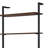 96-inch 6-shelf Wall Bookshelf Walnut