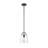 Martinsville 1 - Light Matte Black Dome Pendant