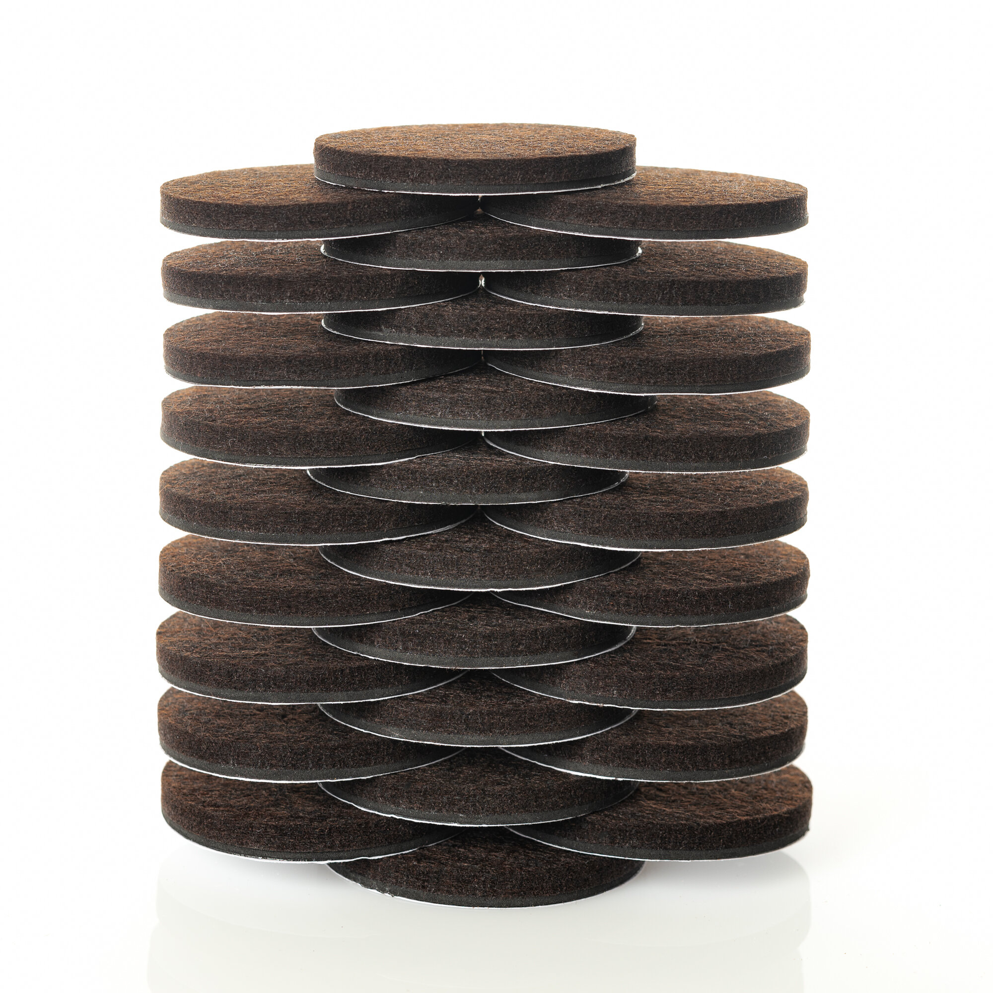 Super Sliders 1 Round Self Stick Felt Furniture Pads for Hardwood