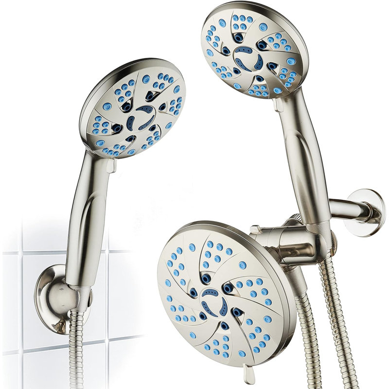 Dual Shower Head 2.5 GPM GPM, Satin Nickel